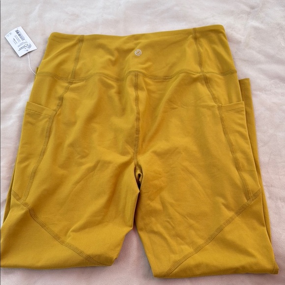 CORE IO . Vibrant Yellow High-Waist Leggings - Picture 4 of 4